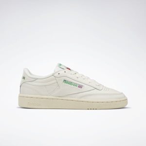 Adidasy Damskie Reebok Club C 85 Vintage Zielone/Białe/Czerwone PL 23OPJHE